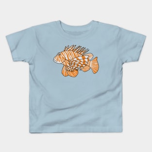 Happy lionfish cartoon illustration Kids T-Shirt